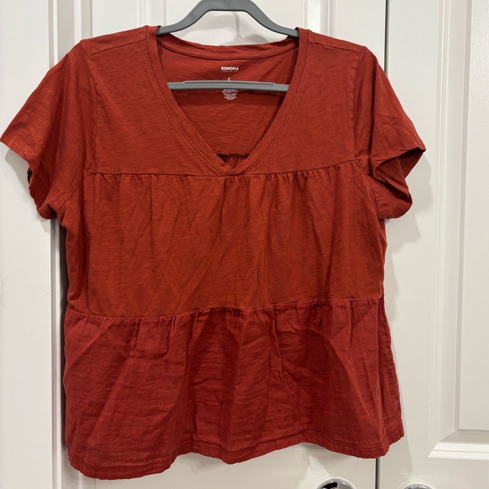 Sonoma Goods for Life Tiered Babydoll Top